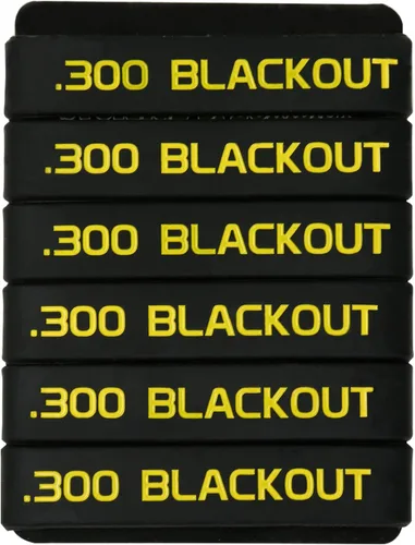 Vista 18 de Aolamegs Paquete de 6 bandas de marcado de cargador Blackout 300