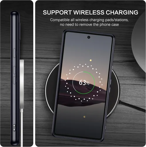 Vista 8 de BENTOBEN Funda magnética para Google Pixel 7a compatible con MagSafe, chapada delgada, a prueba de golpes, suave TPU galvanizado, carga inalámbrica