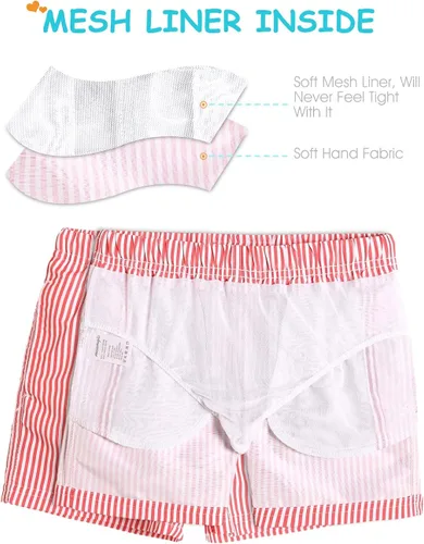 Vista 3 de maamgic - Traje de baño para niños grandes y pequeños, shorts para niños pequeños