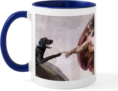 Vista 25 de CafePress Black Lab Mug Taza de café de cerámica de 11 oz (11.0 fl oz)
