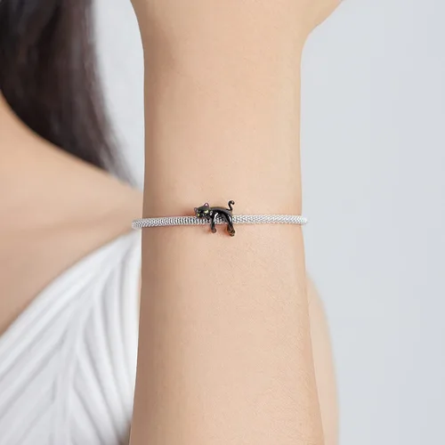 Vista 16 de Abalorios de plata de ley para pulseras, collares, familia para siempre, circonita cúbica, regalo de joyería para mujeres