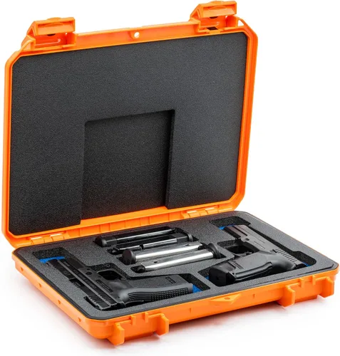 Vista 9 de Evergreen Funda protectora compacta discreta con bloqueo de 2 pistolas y 4 cargadores - CCW/seguro de viaje/especificaciones