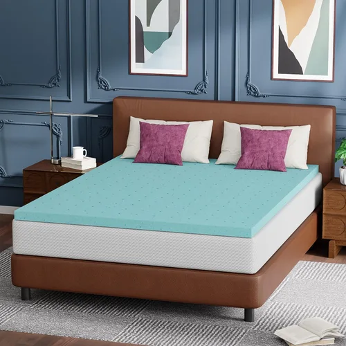 Vista 33 de Colchón de tamaño individual de 5 pulgadas de espuma viscoelástica de gel, colchón de firmeza media para dormir fresco y para alivio de la presión
