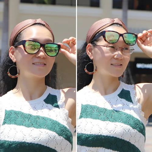 Vista 2 de yodo Gafas de sol ajustadas con lentes polarizadas para hombres y mujeres