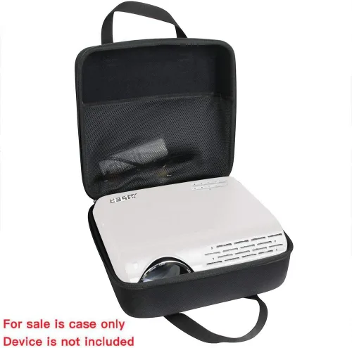 Vista 2 de Hermitshell Funda rígida de viaje para proyector YABER Y30 / WiMiUS 6500 / Crenova 6800Native 1080P Proyector 7000 Lux Upgrade Full HD Video