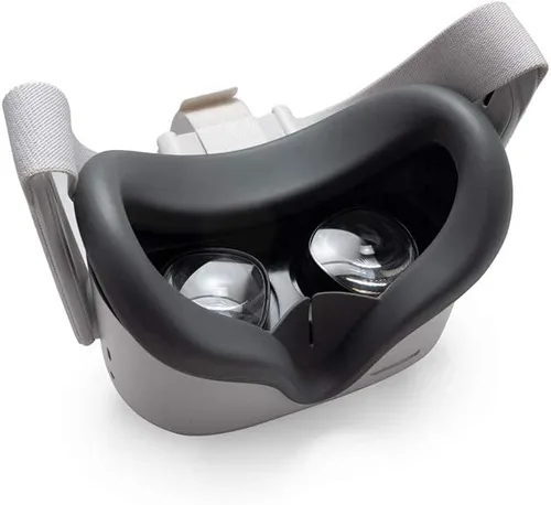 Vista 5 de VR Cover for Meta Oculus Quest 2 - Silicone Meta Oculus Quest 2 Face Cover (Grey)