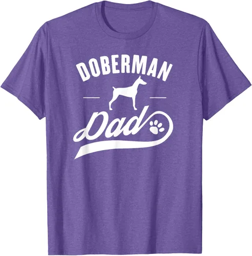 Vista 10 de Doberman Dad - Camiseta para amante del dueño del perro, Negro, S