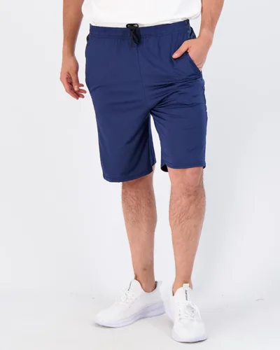 Vista 4 de Real Essentials - Paquete de 5 shorts deportivos para hombre, shorts de rendimiento deportivo con tela Dry-Fit resistentes al sudor