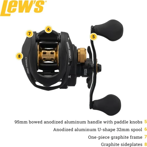 Vista 3 de Carrete Baitcast Lew's Classic Pro Speed Spool SLP