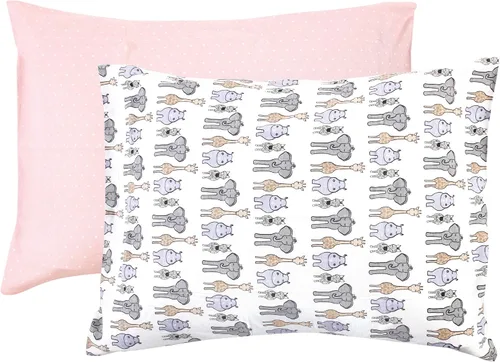 Vista 40 de Hudson Baby Funda de almohada unisex de algodón para bebé, Animal Adventure, talla única