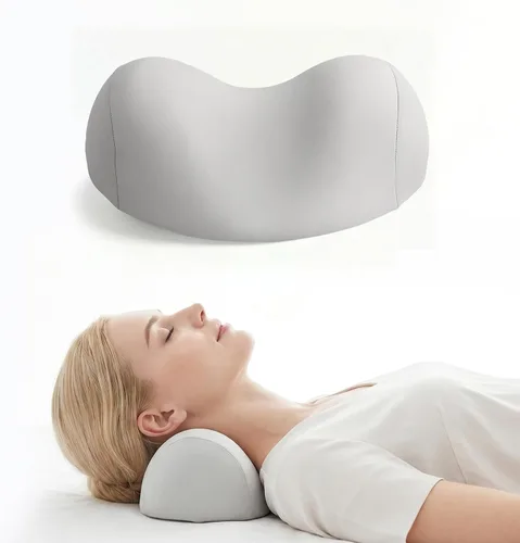 Vista 9 de Almohada de cuello pequeña para aliviar la presión del dolor cervical con suave y transpirable