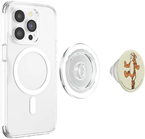 Vista 4 de Disney Winnie The Pooh Tigger Bouncing Retrato PopSockets MagSafe PopGrip para iPhone