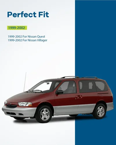 Vista 2 de LUJUNTEC Manija exterior trasera izquierda para Nissan para Quest 1999-2002