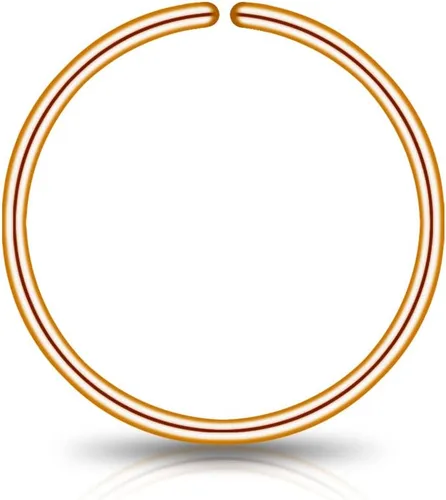 Vista 26 de LUCKYJEWUS Small Thin Gold or Sterling Silver Nose Ring Hoop for Women, Tiny Nose Piercing jewelry