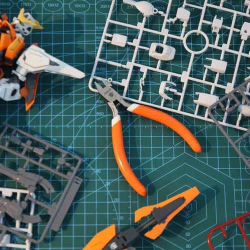 Vista 2 de Pinzas de modelo ultradelgadas de una sola hoja para Gundam, pinzas de corte de plástico para maquetas, kit de modelo para construcción de modelos