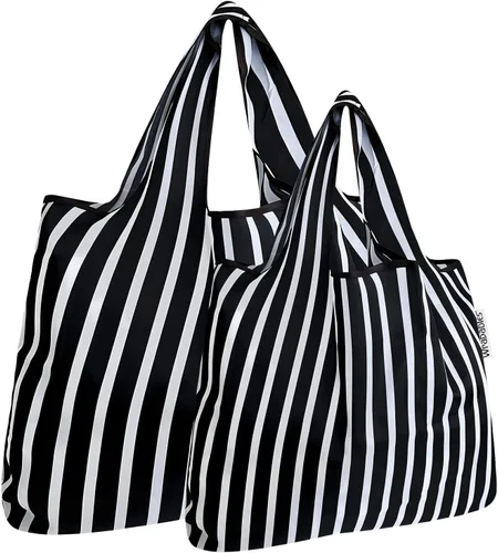 Vista 7 de Bowbear Bolsa de compras reutilizable de nailon plegable (juego de 2), cachemira colorida