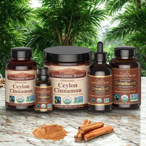 Vista 8 de Ceylon Cinnamon Shop Suplemento orgánico de canela de Ceilán (100% certificado), 90 cápsulas