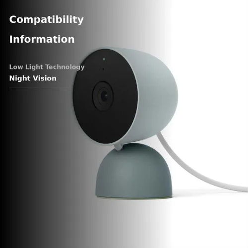 Vista 2 de Google Cámara de seguridad Nest para interiores 1080p (cableada) - 2ª generación - Embalaje no minorista - Niebla
