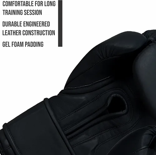 Vista 5 de Guantes de boxeo A1 Pro – Guantes de entrenamiento de piel de vaca auténtica para hombres y mujeres Ideal para boxeo, Muay Thai, kickboxing, MMA