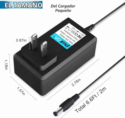 Vista 4 de Cargador de impresora de 12V 2A AD-E001 Adaptador de corriente CA compatible con P-Touch Edge Label Maker PT-D400 PT-D400AD PT-D450 PT-D600 PT-E300