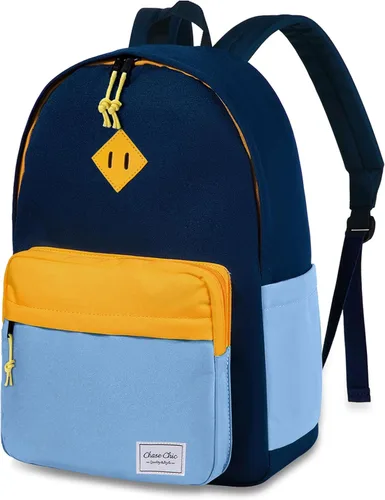Vista 8 de Chase Chic Mochila infantil para niñas – Mochilas escolares de 17 pulgadas para niños pequeños para niños de 6 a 12 años – Bolsa de libros