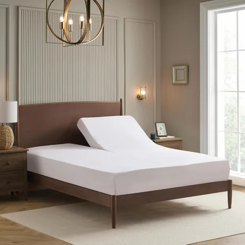 Vista 109 de Juego de sábanas extrasuaves de tamaño individual, ropa de cama transpirable y lujosa con correas elásticas integradas para las esquinas, colección