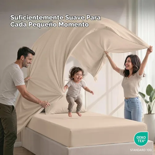 Vista 5 de Utopia Bedding - Juego de sábanas de microfibra cepillada, resistente al encogimiento y a la decoloración, de fácil cuidado, 3 piezas, tamaño Beige