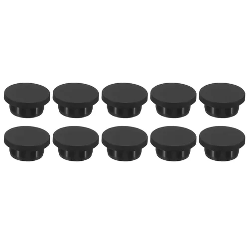 Vista 18 de MECCANIXITY Tapón de agujero de goma de silicona de 0.610 in de diámetro, tapón flexible suave para agujero de 0.591 in, negro, 10 piezas