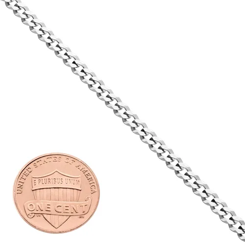 Vista 4 de Miabella Figaro de plata de ley 925, con cuentas de Singapur, brillante, cadena de eslabones cubanos, gargantilla ajustable para mujer, fabricada