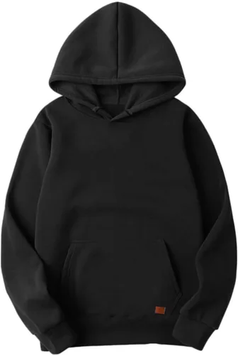 Vista 5 de LCMTWX Sudaderas con capucha para hombre e invierno casual suelto sólido suéter con capucha Top deportivo con capucha chaqueta de algodón sudadera