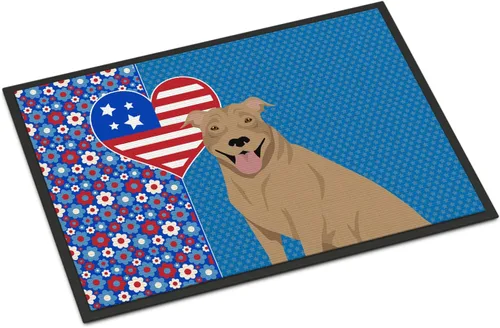 Vista 102 de Caroline's Treasures WDK5119JMAT Airedale Terrier USA - Tapete para interiores o exteriores, 24 x 36 pulgadas, tapete para puerta delantera
