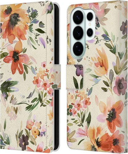 Vista 110 de Head Case Designs Officially Licensed Ninola Butterfly Nature Spring Floral Leather Wallet Case Compatible with Samsung Galaxy A07 4G
