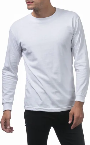 Vista 4 de Pro Club Camiseta de manga larga de algodón cómodo para hombre