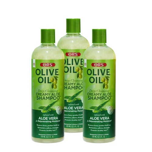 Vista 9 de ORS Champú cremoso de aloe con aceite de oliva con infusión de Aleo Vera 12.5 onzas