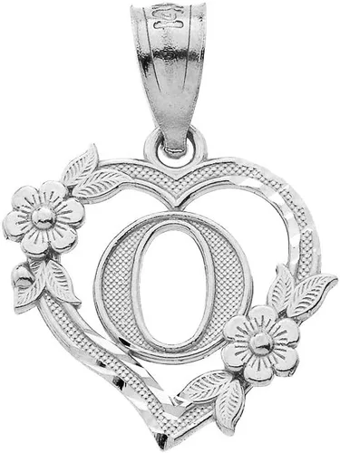 Vista 11 de Colgante de plata de ley con inicial de corazón para mujer, colgante de letra para mujer