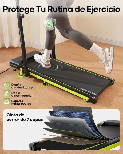 Vista 9 de Walking Pad Treadmill with Incline and Height Adjustable Handle Bar