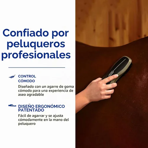Vista 6 de Wahl Cepillo de caballo de cuerpo rígido Equino Animal Profesional, 858705 Negro