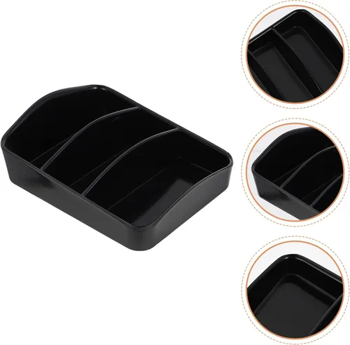 Vista 9 de Caja de almacenamiento para barra de café, soporte para estación de café, bolsas de té, organizador de paquetes de azúcar, edulcorante, 3 soportes
