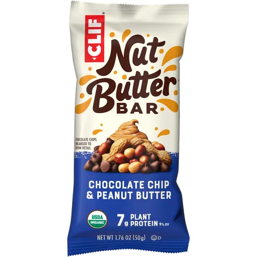 Vista 5 de CLIF - Barra de mantequilla de nuez – Barras energéticas rellenas de chispas de chocolate y mantequilla de maní – Sin OMG – Orgánico USDA – A base