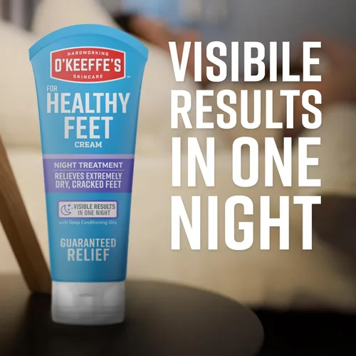 Vista 4 de O'Keeffe's for Healthy Feet Night Treatment Crema para pies, tubo de 3 onzas (paquete de 2), alivio nocturno garantizado para pies extremadamente