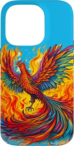 Vista 16 de Fantasy Cute Rising Phoenix Flames Case for iPhone 15