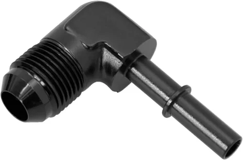 Vista 12 de KRD PERFORAMANCE 3/8 SAE Conexión rápida a 6AN Macho Push On EFI Manguera de línea de combustible de 90 grados Adaptador de montaje Conector