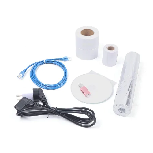 Vista 8 de Báscula digital de computación de precio de 66 libras y 66.1 lbs con impresora, báscula digital portátil de alimentos para cocina, delicatessen