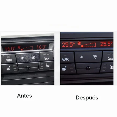 Vista 2 de Jaronx Para BMW A/C Panel de control de clima Ventilador Botón de Velocidad