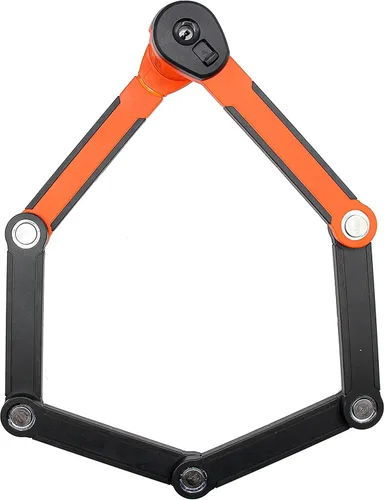 Vista 2 de Kryptonite Evolution 790 - Candado plegable para bicicleta, compacto, ligero, de alta seguridad, antirrobo, plegable, con 2 llaves y soporte