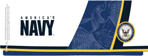 Vista 2 de Tervis Vaso aislado de doble pared Navy Forever Proud fabricado en Estados Unidos mantiene las bebidas frías y calientes, 16 onzas, taza, clásico