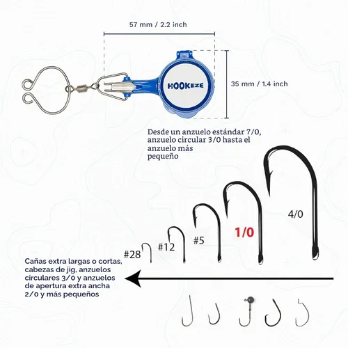Vista 5 de Herramienta de atado de nudos de gancho HOOK-EZE Protección contra ganchos de peces Ata nudos de pesca fácilmente Gadgets geniales