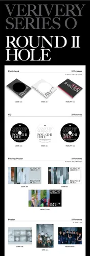 Vista 2 de VERIVERY Series O Round 2: Hole 6th Mini Album Sink Ver 1p Póster Plegable En Paquete+100p PhotoBook+1p 4Cut PhotoBook+16p Film PhotoBook+1p