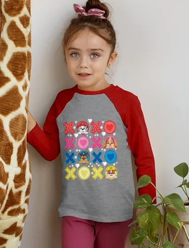 Vista 3 de Paw Patrol - Camiseta de béisbol para niños y niñas, manga 34