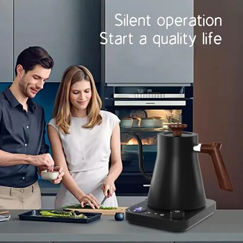 Vista 7 de RHD Hervidor eléctrico 0.9L, acero inoxidable de ebullición rápida 304 de Negro 0.9L